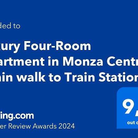 Luxury Four-Room Apartment In Monza Centro - 2 Min Walk To Train Station エクステリア 写真